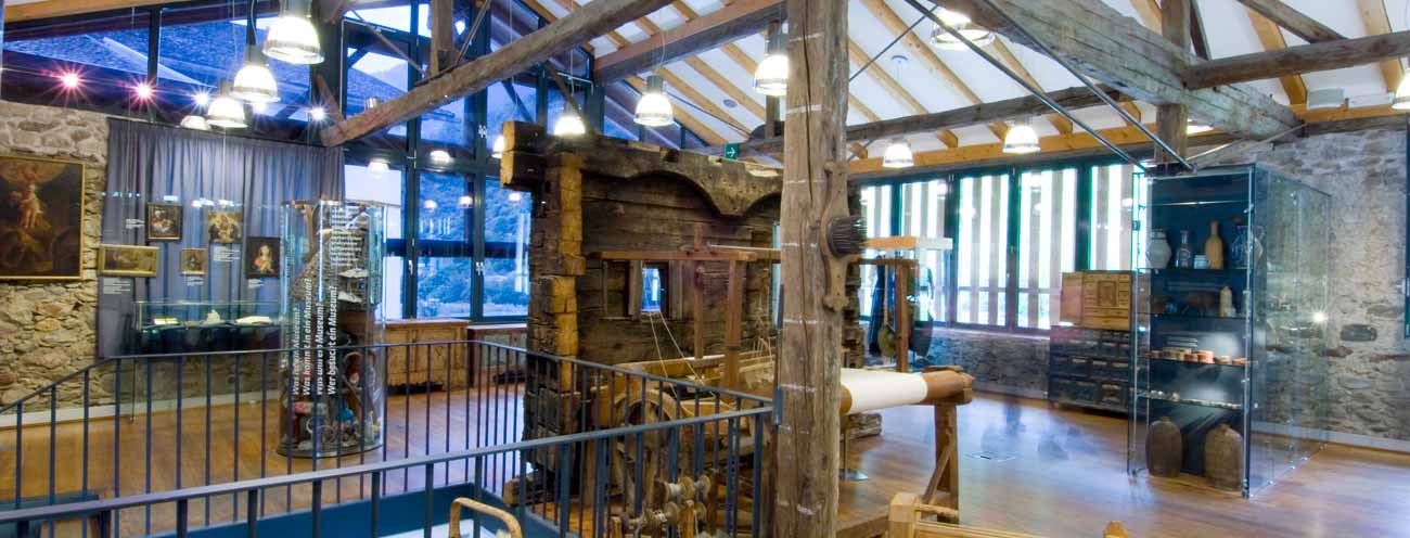 The inside of the museum of the peasant tradition in Passeiertal